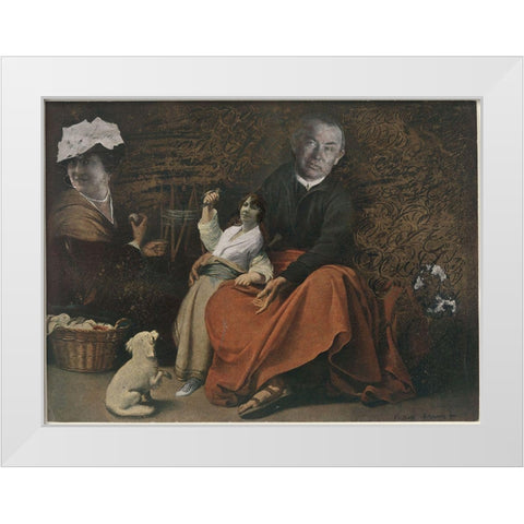 Max Ernst - Untitled White Modern Wood Framed Art Print by Vintage Apple Collection