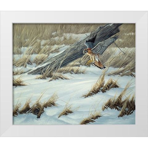 Hit Or Miss White Modern Wood Framed Art Print by Goebel, Wilhelm