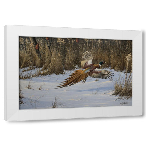 Landing Zone White Modern Wood Framed Art Print by Goebel, Wilhelm