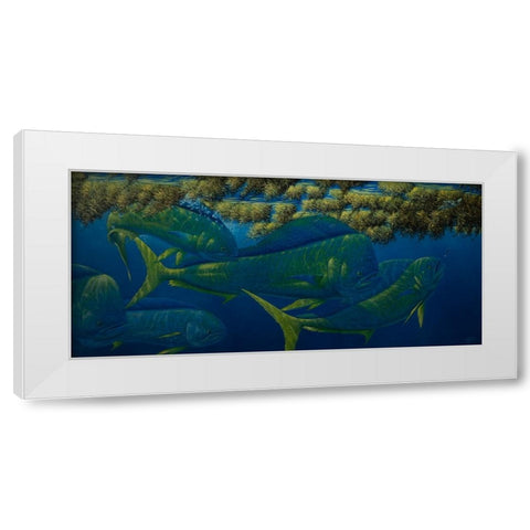 Opalescence White Modern Wood Framed Art Print by Goebel, Wilhelm