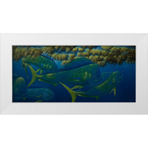 Opalescence White Modern Wood Framed Art Print by Goebel, Wilhelm