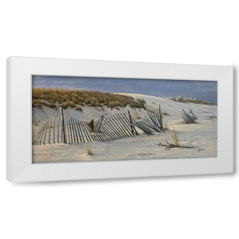 Passage - Peregrine Falcon White Modern Wood Framed Art Print by Goebel, Wilhelm