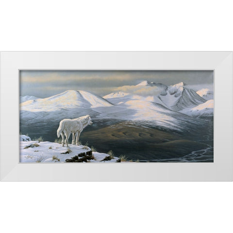 Vantage Point White Modern Wood Framed Art Print by Goebel, Wilhelm