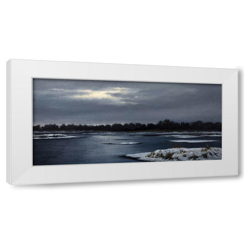 Frozen Marsh White Modern Wood Framed Art Print by Goebel, Wilhelm