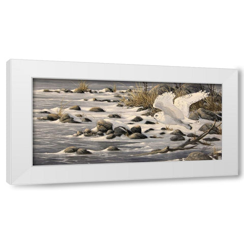 On The Move White Modern Wood Framed Art Print by Goebel, Wilhelm