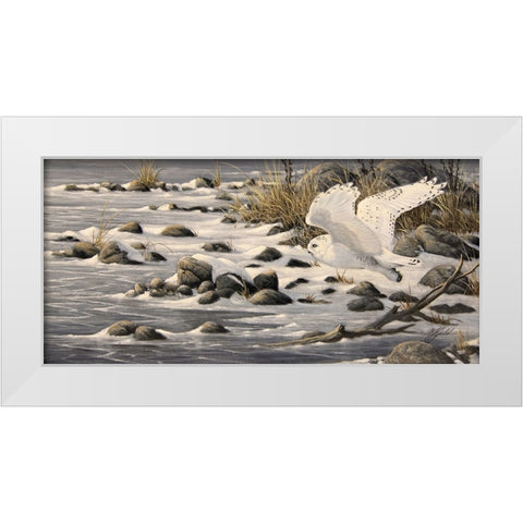 On The Move White Modern Wood Framed Art Print by Goebel, Wilhelm