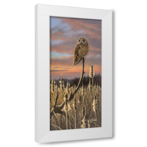 Sunset Shortie White Modern Wood Framed Art Print by Goebel, Wilhelm