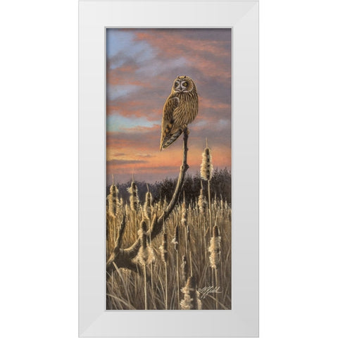Sunset Shortie White Modern Wood Framed Art Print by Goebel, Wilhelm