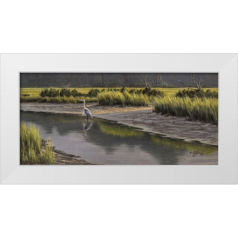 Tidal Gut White Modern Wood Framed Art Print by Goebel, Wilhelm