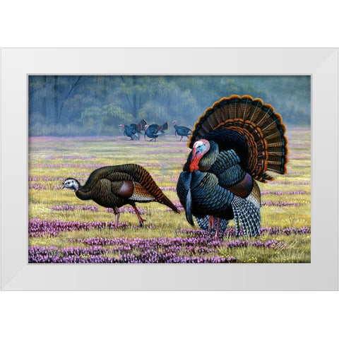 Commanding Attention White Modern Wood Framed Art Print by Goebel, Wilhelm