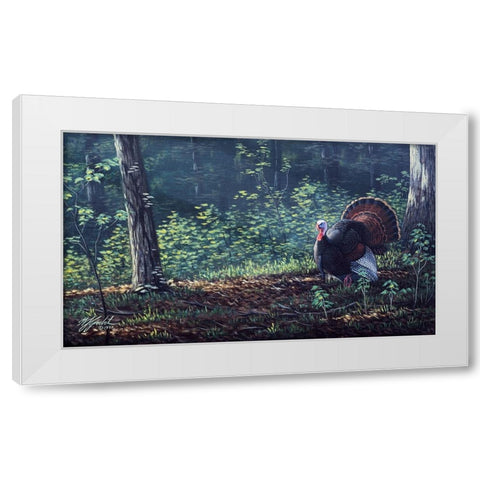 June Strut White Modern Wood Framed Art Print by Goebel, Wilhelm