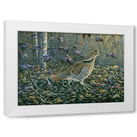 In The Rough White Modern Wood Framed Art Print by Goebel, Wilhelm