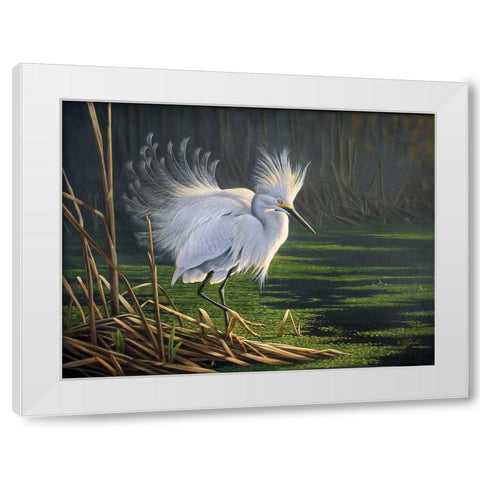 Wg9250710013 White Modern Wood Framed Art Print by Goebel, Wilhelm
