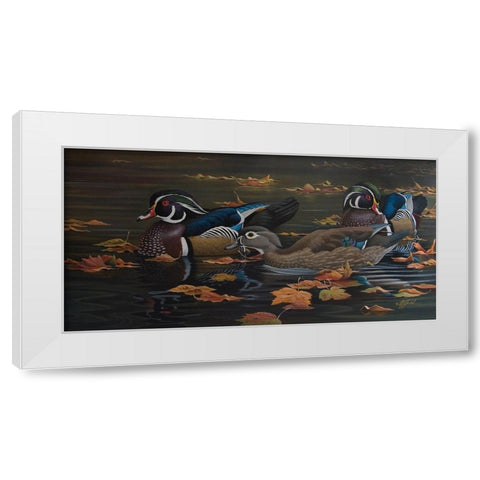 Wg10020710003Rlg White Modern Wood Framed Art Print by Goebel, Wilhelm