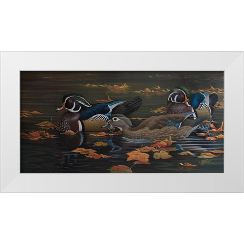 Wg10020710003Rlg White Modern Wood Framed Art Print by Goebel, Wilhelm