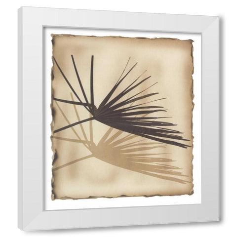 Tropic Palm 1 White Modern Wood Framed Art Print by Avant Art