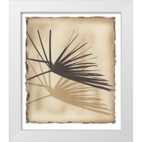 Tropic Palm 1 White Modern Wood Framed Art Print by Avant Art