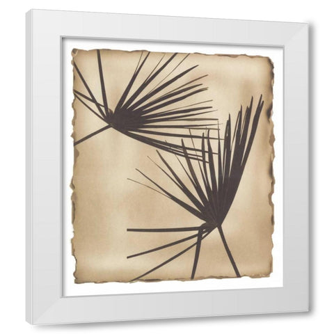 Tropic Palm 2 White Modern Wood Framed Art Print by Avant Art