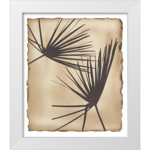 Tropic Palm 2 White Modern Wood Framed Art Print by Avant Art