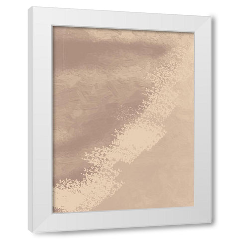 Splash White Modern Wood Framed Art Print by Adebowale