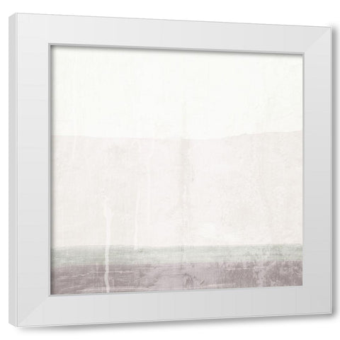 Calm Views White Modern Wood Framed Art Print by Adebowale