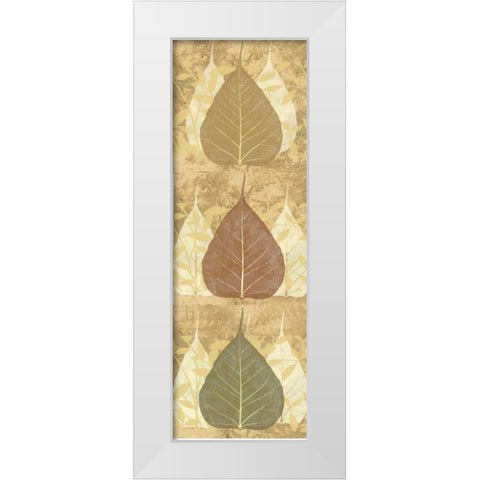 Tree Leaves 3 White Modern Wood Framed Art Print by DAmico, Angela