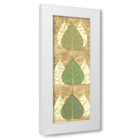 Tree Leaves 1 White Modern Wood Framed Art Print by DAmico, Angela