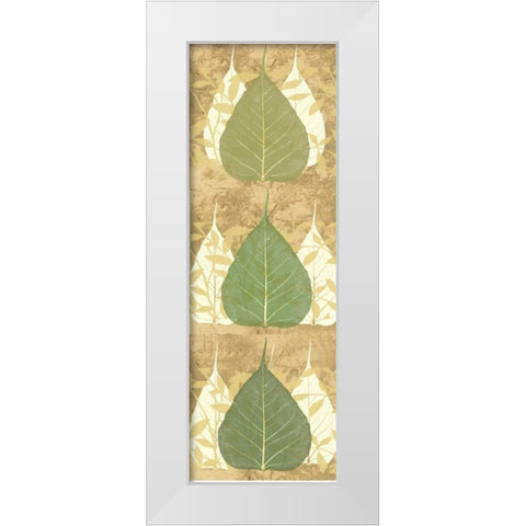 Tree Leaves 1 White Modern Wood Framed Art Print by DAmico, Angela