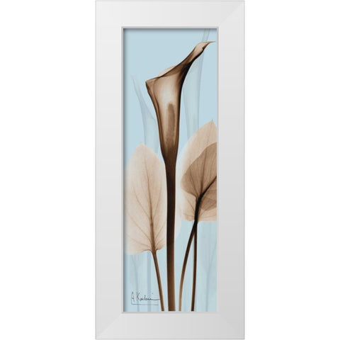 Flower 2 White Modern Wood Framed Art Print by Koetsier, Albert