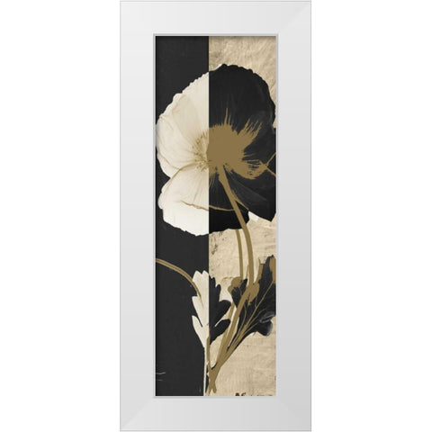 Iceland Poppy White Modern Wood Framed Art Print by Koetsier, Albert