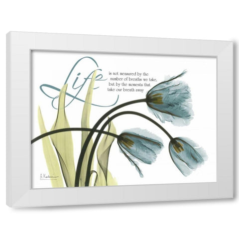 Life Tulips White Modern Wood Framed Art Print by Koetsier, Albert