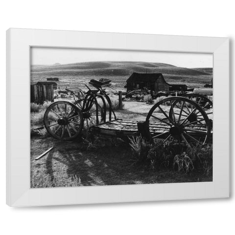 Bodi Wagon White Modern Wood Framed Art Print by Koetsier, Albert