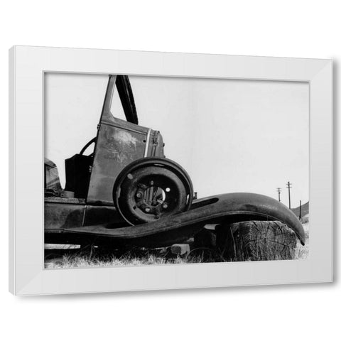 Bodi Truck White Modern Wood Framed Art Print by Koetsier, Albert