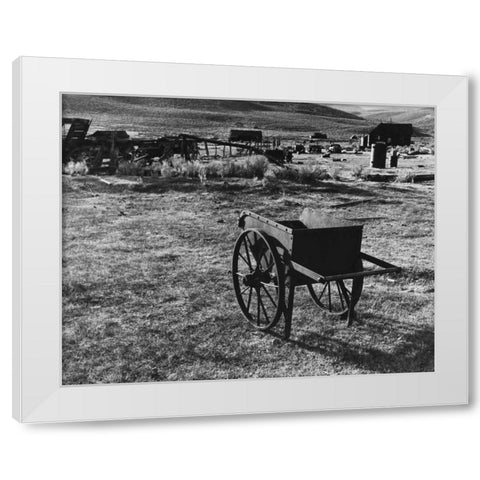 Bodi Wheelbarrow 2 White Modern Wood Framed Art Print by Koetsier, Albert