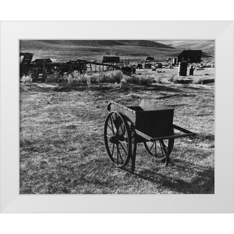 Bodi Wheelbarrow 2 White Modern Wood Framed Art Print by Koetsier, Albert