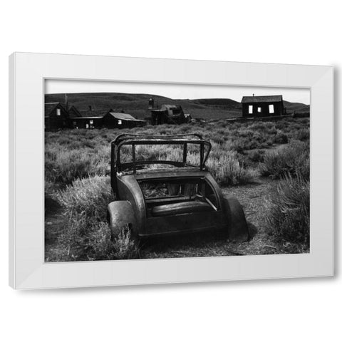 Bodi Car Trunk White Modern Wood Framed Art Print by Koetsier, Albert