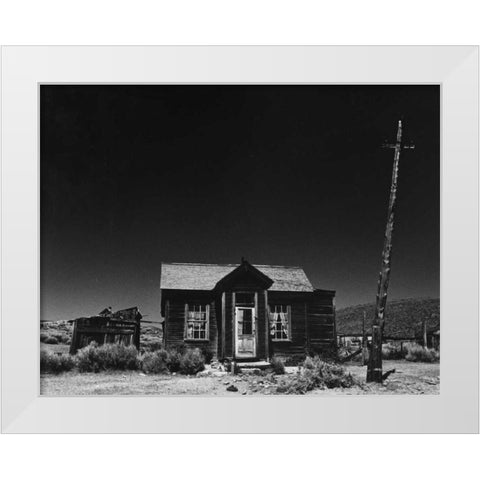 Bodi Outhouse White Modern Wood Framed Art Print by Koetsier, Albert