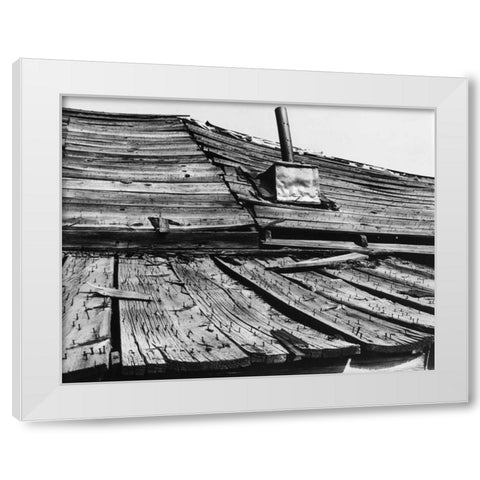 Bodi Roof White Modern Wood Framed Art Print by Koetsier, Albert