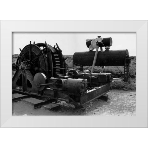 Bodi Mining 2 White Modern Wood Framed Art Print by Koetsier, Albert