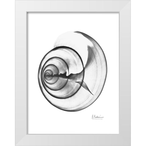 Crystal 4 White Modern Wood Framed Art Print by Koetsier, Albert