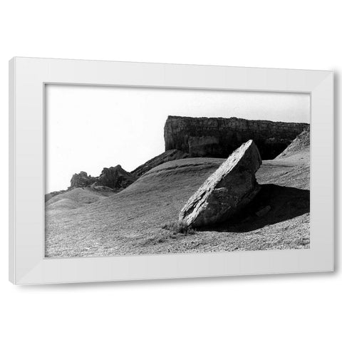 Slanted Ramp White Modern Wood Framed Art Print by Koetsier, Albert