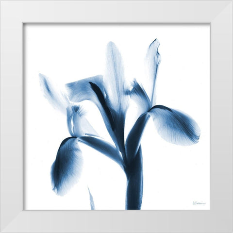 Le Flur Indigo White Modern Wood Framed Art Print by Koetsier, Albert