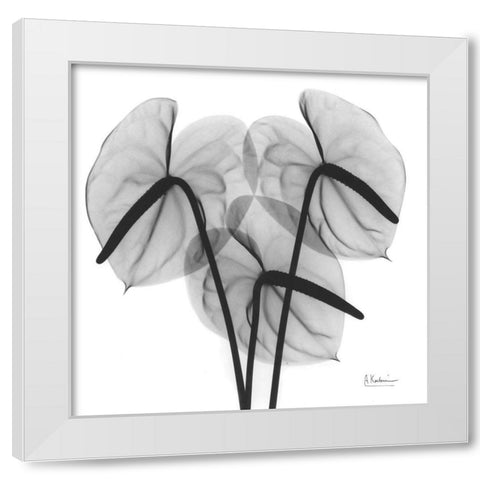 Flamingo 2 White Modern Wood Framed Art Print by Koetsier, Albert