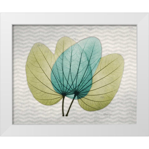 Citrus Orchid Tree White Modern Wood Framed Art Print by Koetsier, Albert