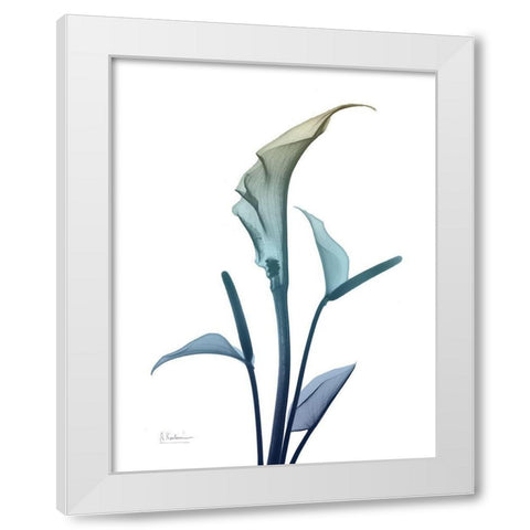 Ombre Expression 4 White Modern Wood Framed Art Print by Koetsier, Albert