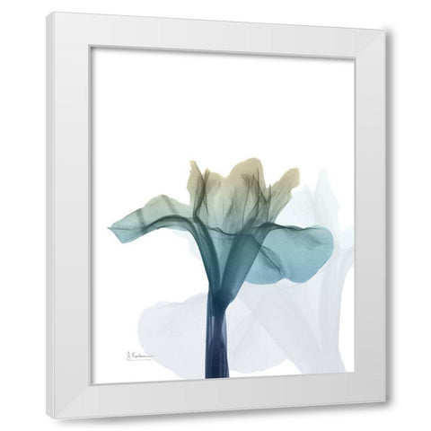 Ombre Expression 6 White Modern Wood Framed Art Print by Koetsier, Albert