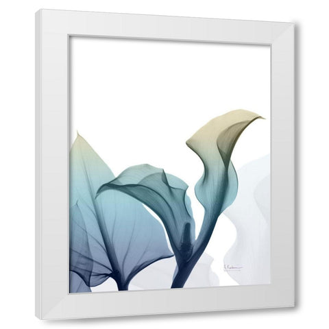 Ombre Expression 10 White Modern Wood Framed Art Print by Koetsier, Albert