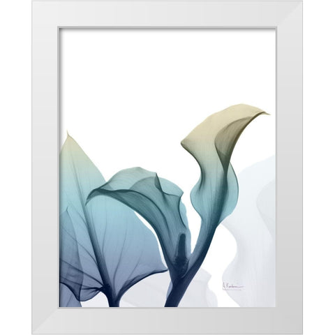 Ombre Expression 10 White Modern Wood Framed Art Print by Koetsier, Albert