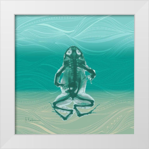 Kermit White Modern Wood Framed Art Print by Koetsier, Albert