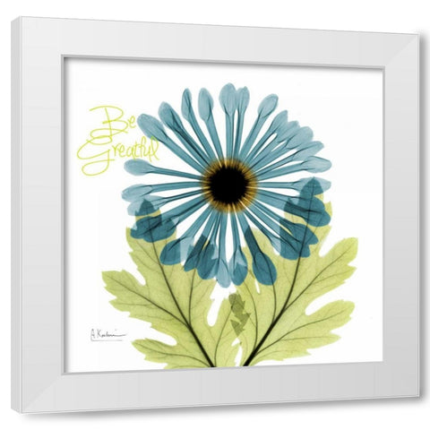 Greatful Chrysanthemum H68 White Modern Wood Framed Art Print by Koetsier, Albert